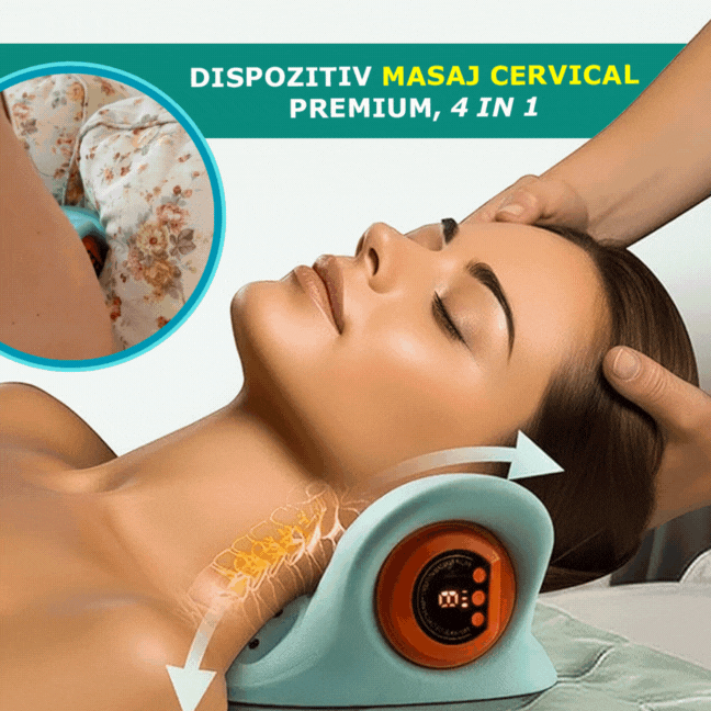 Dispozitiv masaj cervical premium, 4 in 1