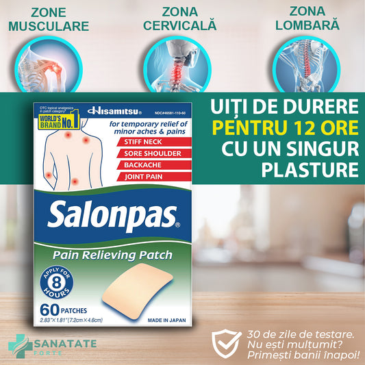 Plasturi pentru calmarea durerii Salonpas