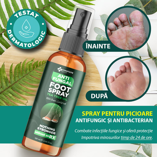 Spray antifungic si antimiros pentru picioare